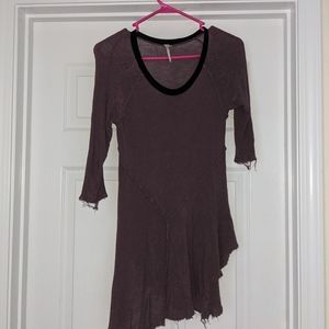 Free People Purple translucent blouse